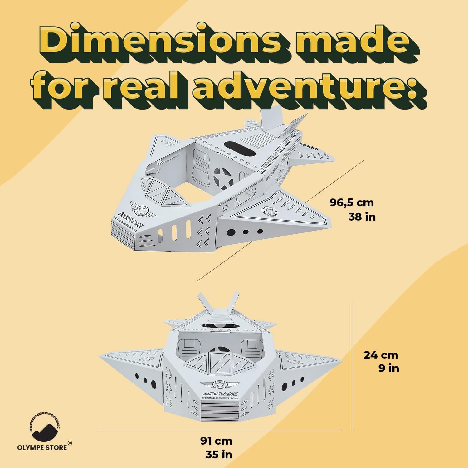 The Olympe Cardboard Airplane — view 3
