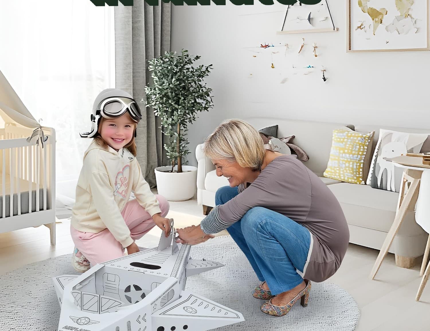The Olympe Cardboard Airplane — view 2