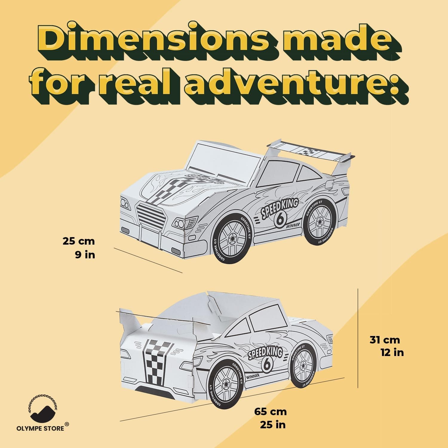 The Olympe Cardboard Car — view 4