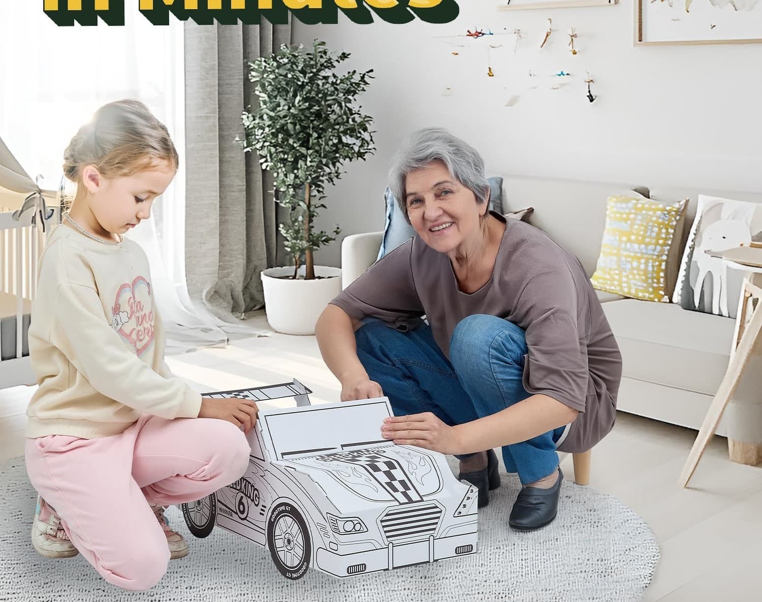 The Olympe Cardboard Car — view 3